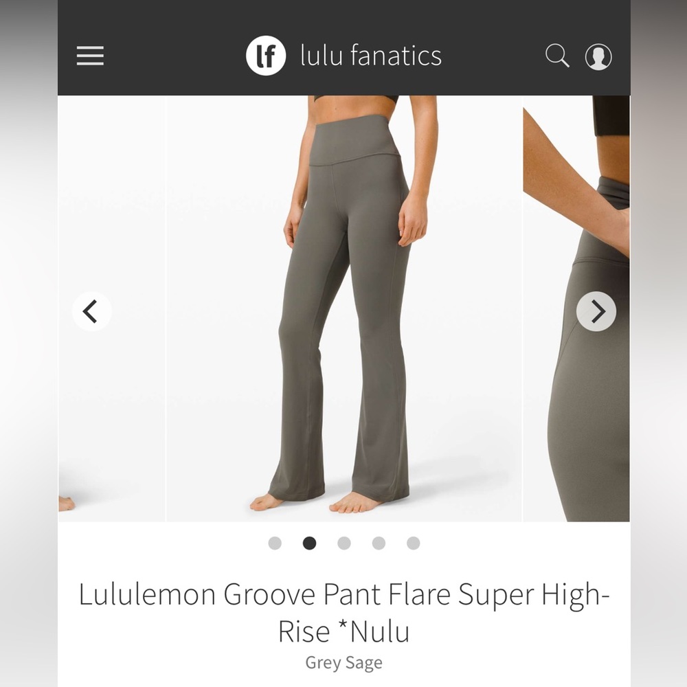 Lululemon groove pant flare super high rise